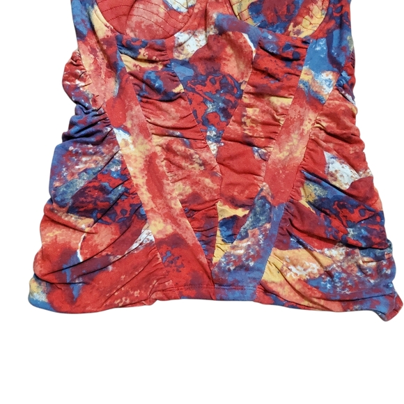 XOXO Tube Top Padded Push Up Tie Dye Y2K Vintage - Picture 6 of 10